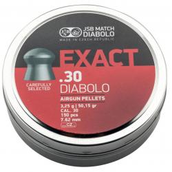 Plombs JSB Calibre 30/ 7.62mm Exact / 3.25 g Boite de 150 pcs