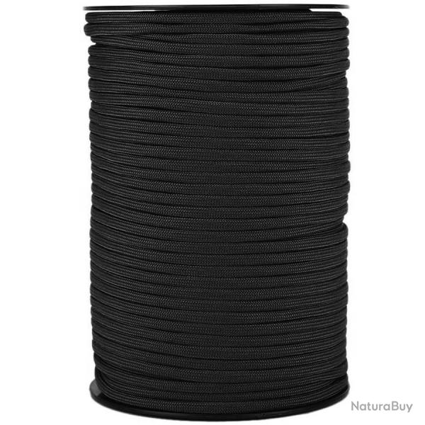 Paracorde 550 au mètre Noir