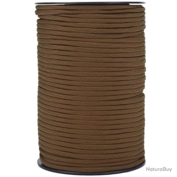 Paracorde 550 au mètre Marron