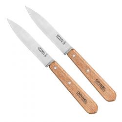 Boite de 2 couteaux d'office N°102 carbone - OPINEL