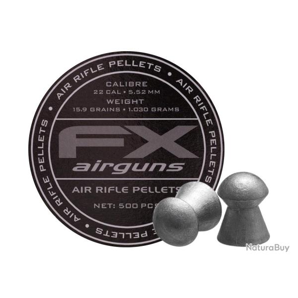 Plombs FX 5,5 16gr / 1.030g Boite de 500 pcs