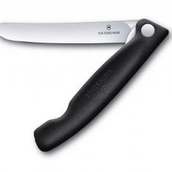 Couteau D'office Pliant Noir Swiss Classic - Victorinox