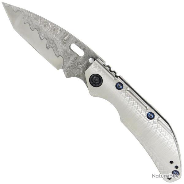 DCG BBNL Tanto Damascus Titanium - Duane Dwyer Custom