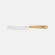 Couteau Tartineur Nontron – Manche Boule En Bois Jaune, Neuf