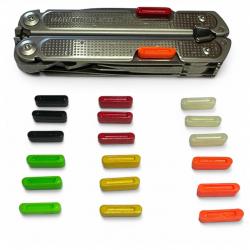 Poussoir Ergonomique "Thumb Tabs Tritium Design" pour Leatherman Free P2/P4 - EDCmods Rouge (6)