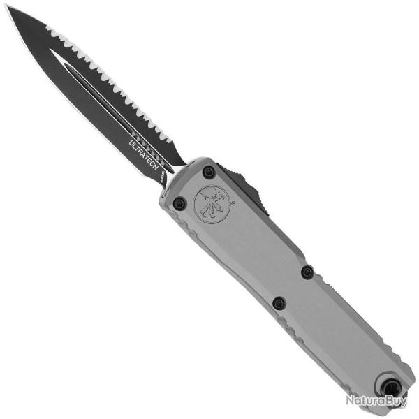 Ultratech Gen III ZBP D/E Natural Clear Full Serrated - Microtech Knives