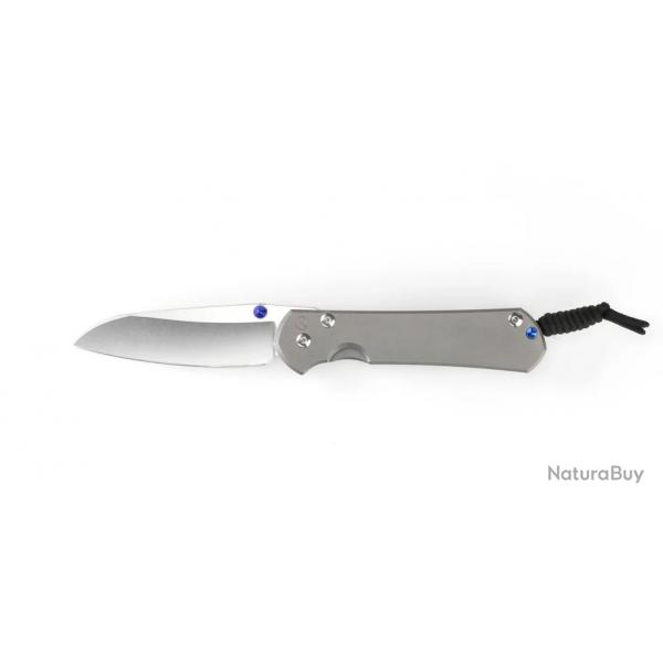 Large Sebenza 31 Plain Glass Blasted Insingo / Blue Hardware - Chris Reeve