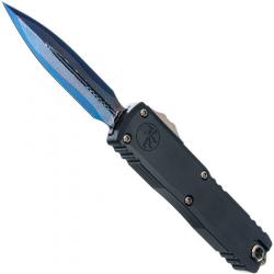 UTX 85 D/E Gen III Marfione Select Blued Baker Forge Coppermai Damas "Blue Accent" - Microtech Knive