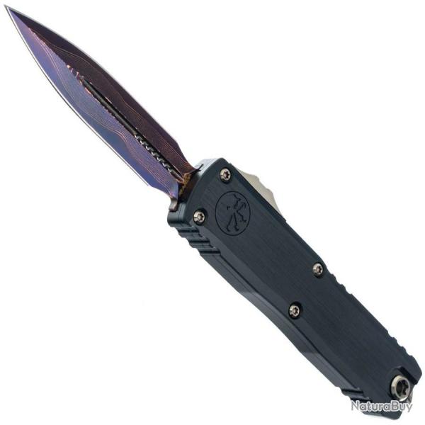 UTX 85 D/E Gen III Marfione Select Blued Baker Forge Coppermai Damas "Purple Accent" - Microtech Kni