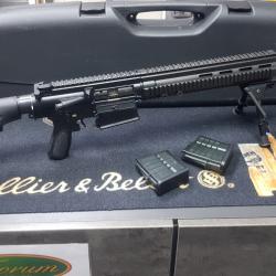 CARABINE H&K MR308 occasion calibre 308win + 2 chargeurs, bipied et mallette