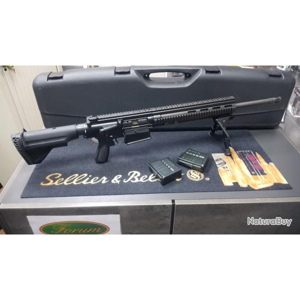 CARABINE H&K MR308 occasion calibre 308win + 2 chargeurs, bipied et mallette