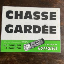 Plaque de chasse publicitaire, pas de prix de réserve