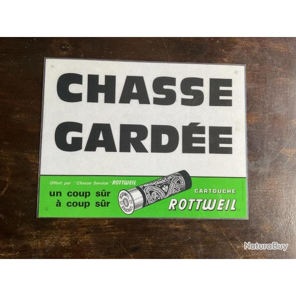 Plaque de chasse publicitaire, pas de prix de rserve