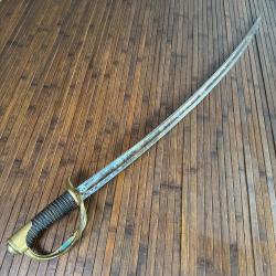 SABRE FRANÇAIS 1822 DE CAVALERIE MANUFACTURE D'ARMES DE CHATELLERAULT 1876