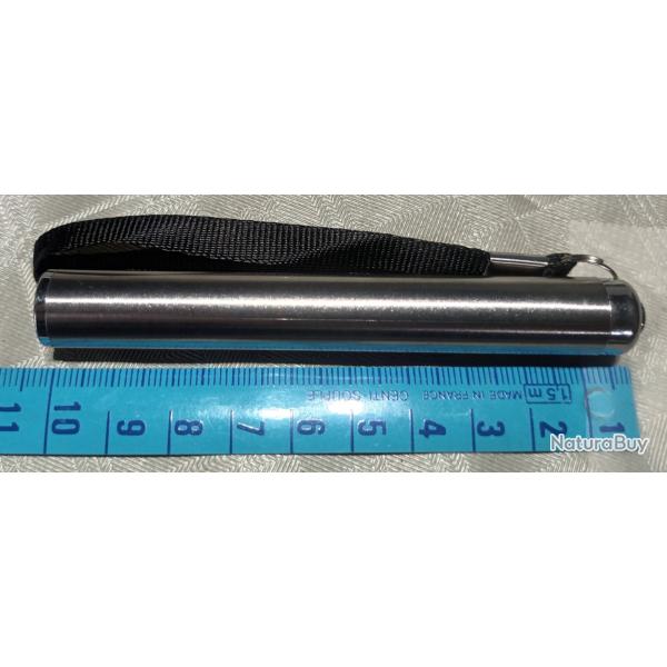 Mini Lampe Torche en acier bross