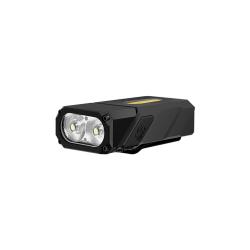 Lampe rechargeable à triple source de lumière E8 - 1000 lumens - noir