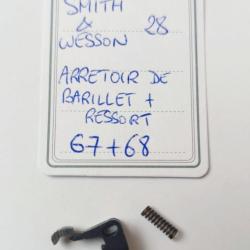 PIÈCE SMITH & WESSON MOD 28 - N FRAME - ARRETOIR DE BARILLET + RESSORT