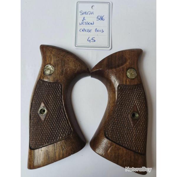 PICE SMITH & WESSON MOD 586 - L FRAME - CROSSE BOIS