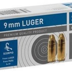 Munitions 9mm Luger FMJ STV par 50
