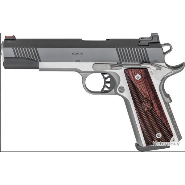 Pistolet Springfield Armory 45ACP 1911 RONIN 5" INOX/NOIR