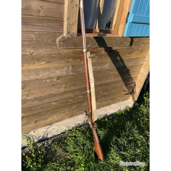 FUSIL ORIGINE 1822  silex Manufacture de CHATELLERAUT, calibre 69
