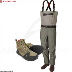 Pack Waders REDINGTON ESCAPE + Chaussures Benchmark caoutchouc MS