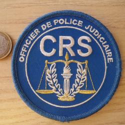 écusson obsolète  !! CRS officier judiciaire PJ insigne collection !!