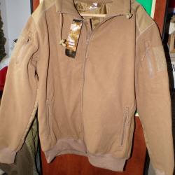 VESTE POLAIRE COYOTE COULEUR SABLE DE L'ARMEE FRANCAISE  , TAILLE DISPONIBLE XS-S-M-L-XL ET TAILLE X