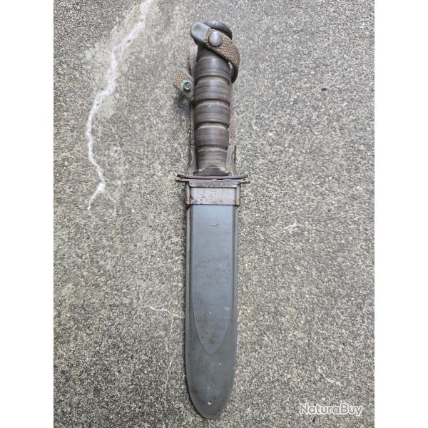 Rare poignard USN MK2 marquages garde et lame Army Militaire Militaria Guerre ww2 wii 1944