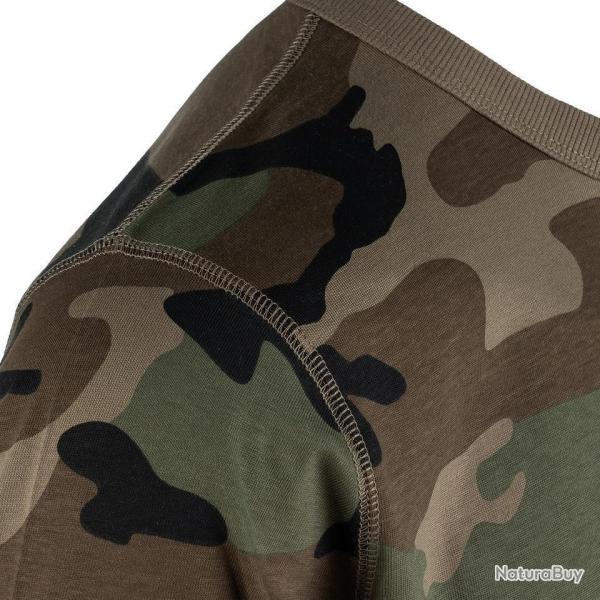 Tee shirt Heavy Duty - coton biologique (Couleur Camouflage Woodland, Taille 2XL)