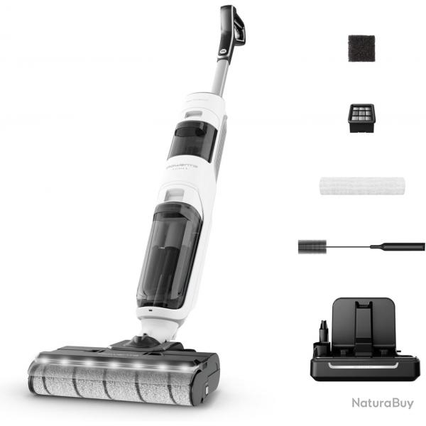 Rowenta X-Clean5, Aspirateur laveur sans fil, Nettoyage 2-en-1, Mode de dtection Auto, clairage LE