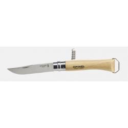 COUTEAU FERMANT OPINEL N°10 TIRE-BOUCHON DECAPSULEUR