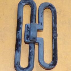 ARMEE AMERICAINE U.S : BOUCLE ATTACHE POUR CEINTURON  US WWII EN ALUMINIUM   , BON  ETAT VOIR PHOTOS