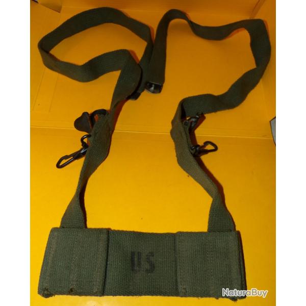 ARMEE AMERICAINE U.S : SANGLE DE L'ARMEE AMERICAINE AVEC UN TAMPON BIEN VISIBLE , CETTE SANGLE