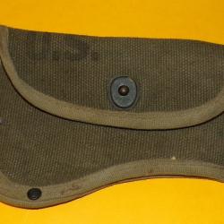 ARMEE AMERICAINE  : ETUI DE HACHE DE 1944 WWII  , TAMPON  BIEN LISIBLE , VENDU EN BON ETAT VOIR PHO