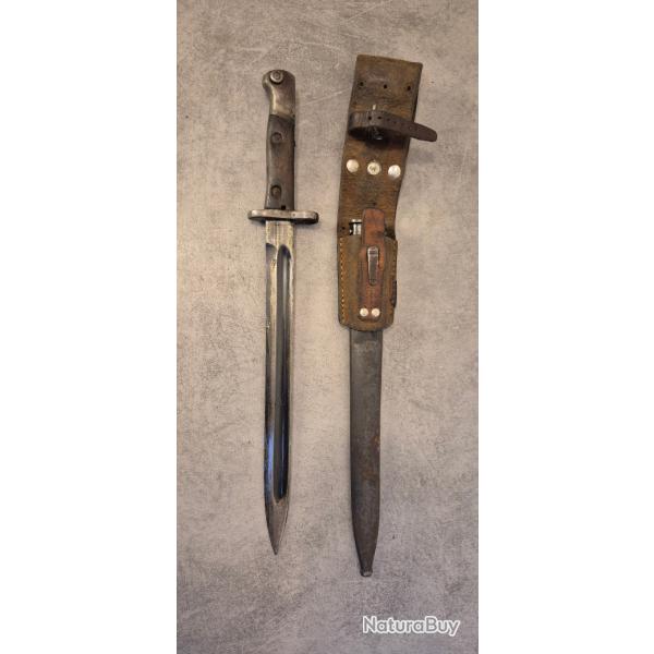 BAIONNETTE ITALIENNE M1891 CARCANO AVEC FOUREAU ET GOUSSET