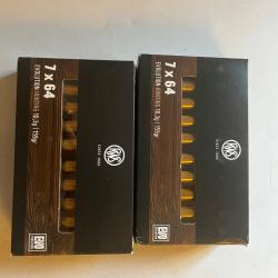 2 boîtes de 20 balles RWS EVO 7x64 159gr