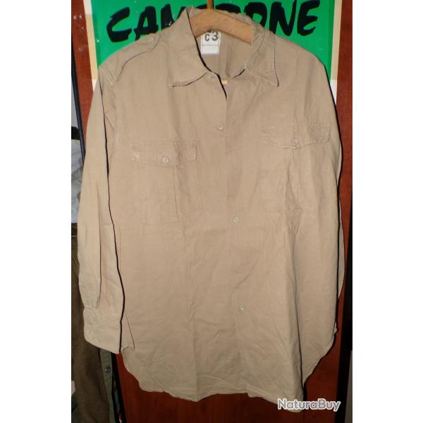CHEMISE MILITAIRE DE L'ARMEE FRANCAISE DE 1950/60 ,Taille 3 C SOIT L OU 41-42 EN CIVIL , AVEC MANCH