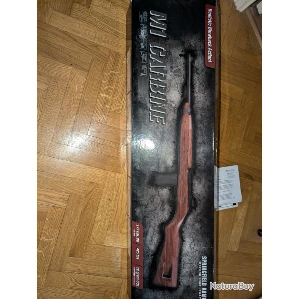 Carabine raliste  4.5mm blow back Springfield m1 G.S.G full bois et metal