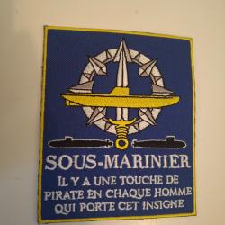 Patch marine nationale sous mariniers. Sans velcro.