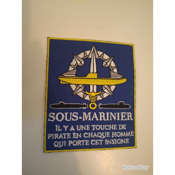 Patch marine nationale sous mariniers. Sans velcro.