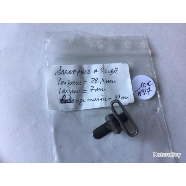 VENDU PAR LE-CUIRASSIER N 27 GRENADIERE  POUR FUSIL JUXTAPOSE  SOUDER