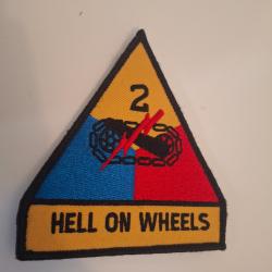 Patch 2 division blindee de l'us army. Hello on wheels.