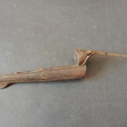 Pièce détachée bascule de fusil de chasse ancien juxtaposé avec clés de verrou