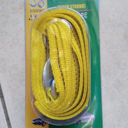 Sangle de 3 mètres avec 2 crochets avec sécurité résistance 3000kg NEUVE