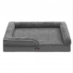 Panier pour chien lit pour animal orthopédique mousse alvéolée bords surélevés rembourrés housse am