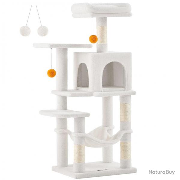 Arbre à chat hamac tour de jeux 143 cm beige 12_0003850