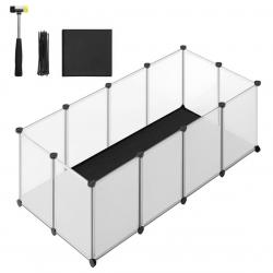 Enclos pour animaux avec plancher et tapis imperméable et amovible parc pour petits animaux pour ha
