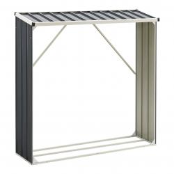Abri-bûches abri e jardin couvert avec housse de protection 155 x 45 x 157 cm support bois de chauf