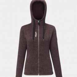Veste Polaire de Randonnée Millet CHAMONIX KNITWARM HOODIE W Bordeaux
